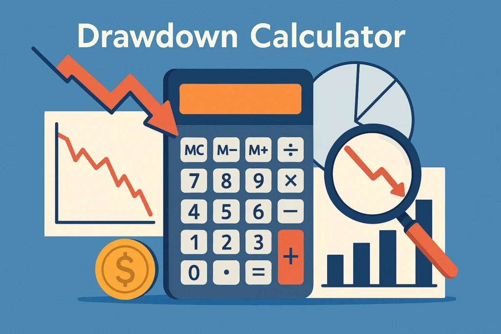 حاسبة الإنخفاض (Drawdown Calculator)