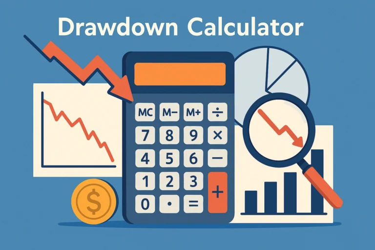 حاسبة الإنخفاض (Drawdown Calculator)