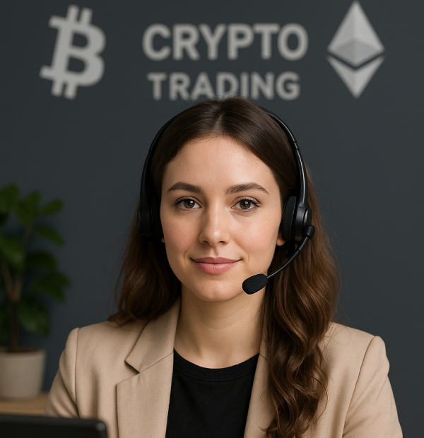 Support Girl Crypto Trading