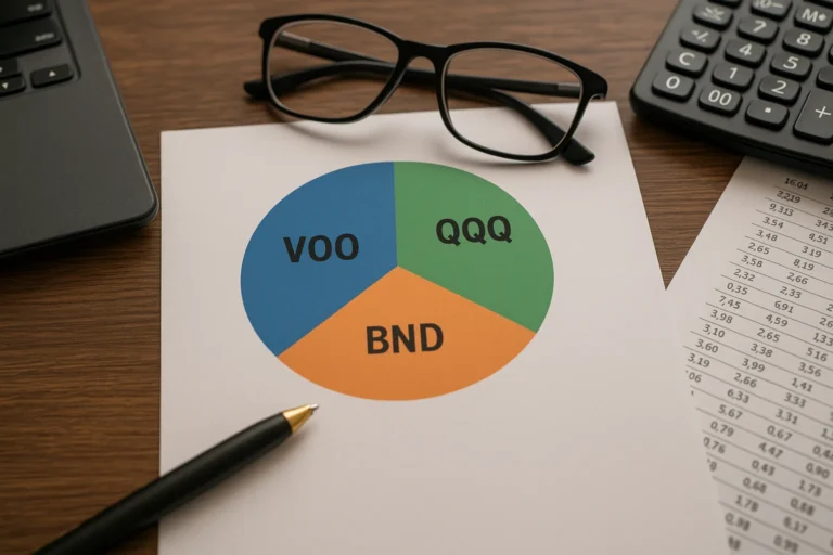 كيف توزع استثمارك بين VOO و QQQ و BND؟