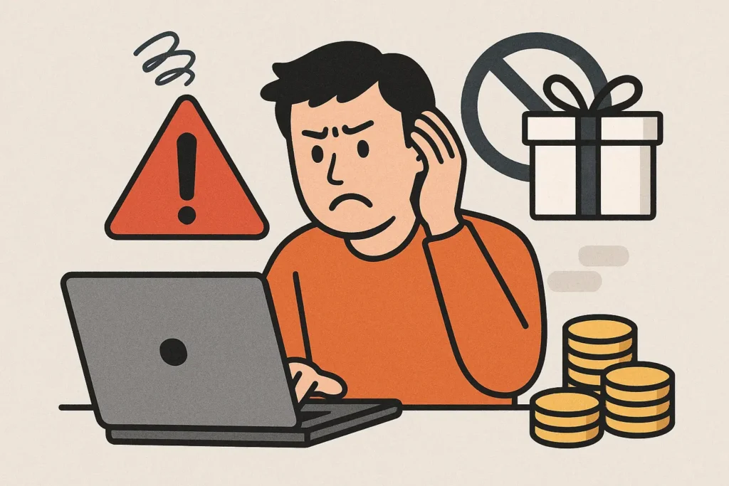 احذر أخطاء استخدام بونص بدون إيداع