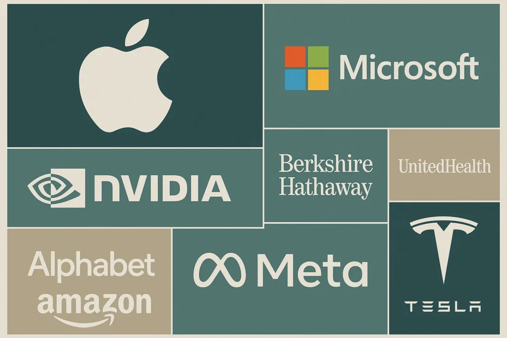 أكبر أسهم الشركات المدرجة في مؤشر S&P 500