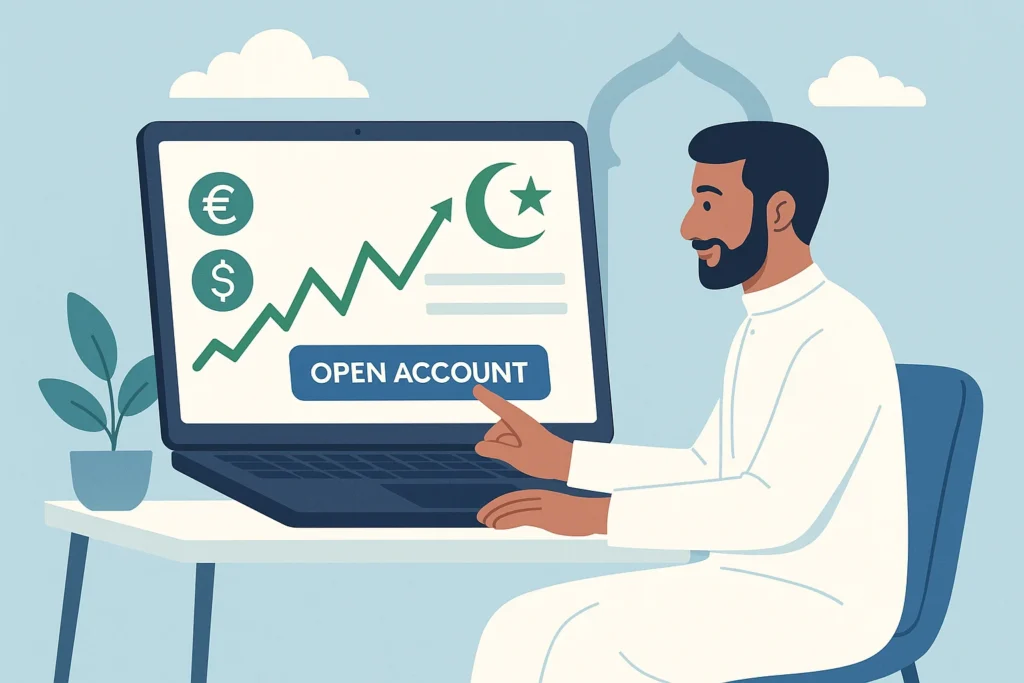 فتح حساب تداول إسلامي في دقائق