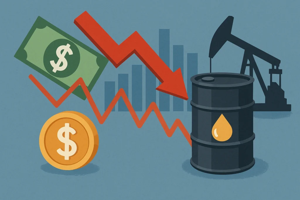 تأثير سعر الدولار على تداول النفط والطاقة