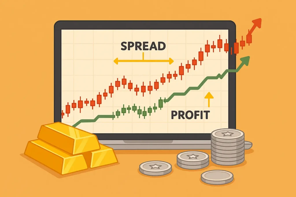 ما هو السبريد في تداول المعادن؟ وكيف يؤثر على الربح؟