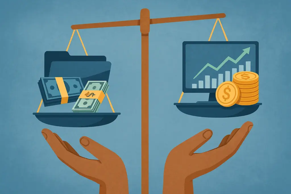 الحسابات الممولة مقابل الحسابات الحقيقية: أيهما أفضل؟