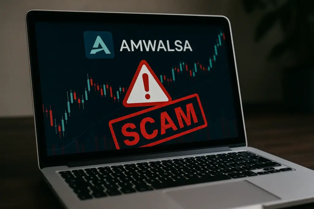 منصة AMWALSA – شركة غير مرخصة تنصب على المتداولين