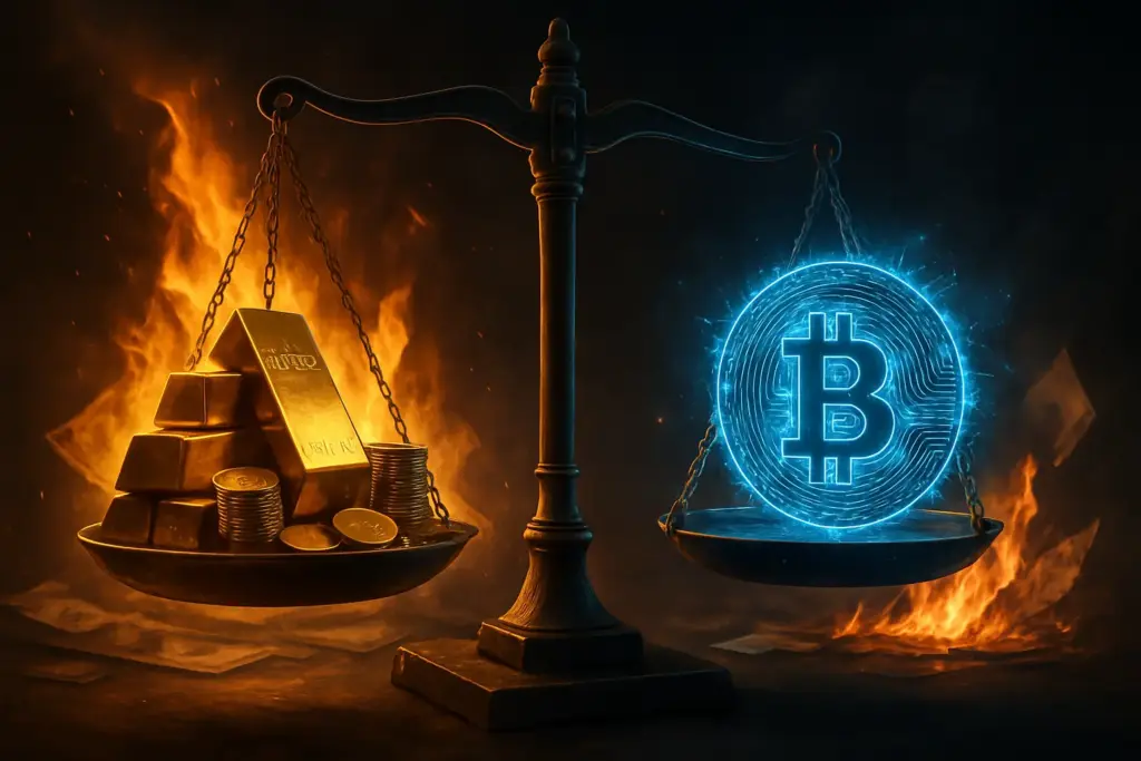 الذهب أم البيتكوين: أيهما للتحوط من التضخم؟