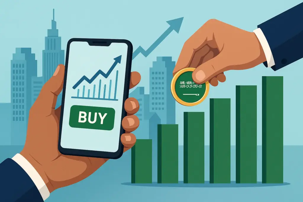 شراء اسهم من الشركات السعودية