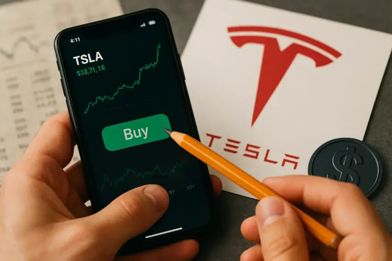 شراء سهم تسلا