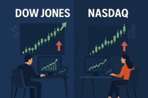 الفرق بين تداول مؤشر داو جونز وتداول مؤشر ناسداك