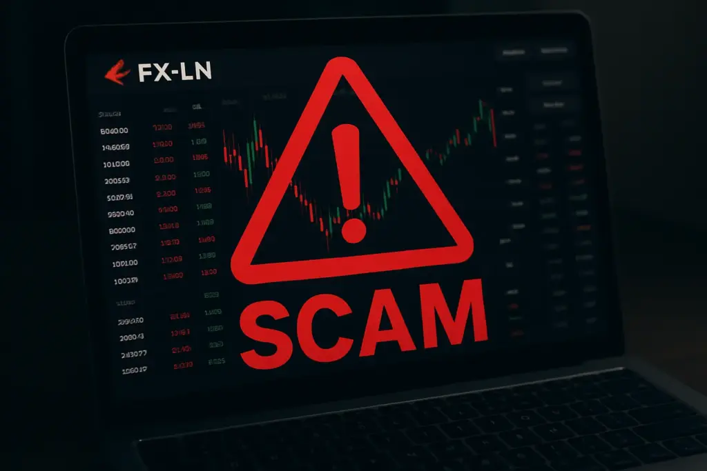 شركة FX-LN عملية احتيال إلكتروني ممنهجة