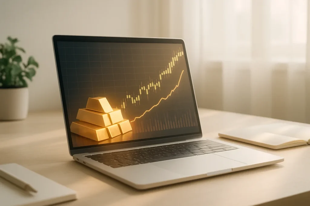 الاستثمار في الذهب عبر الإنترنت