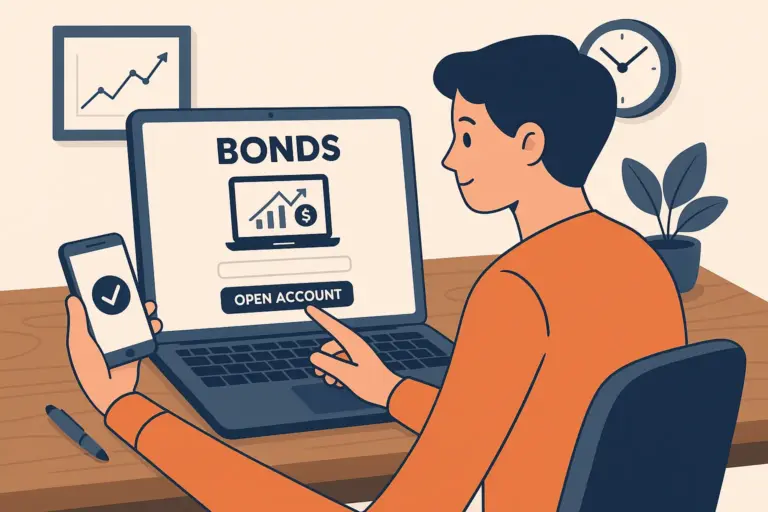 افتح حساب تداول سندات في دقائق
