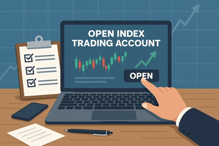 خطوات فتح حساب تداول مؤشرات خلال دقائق