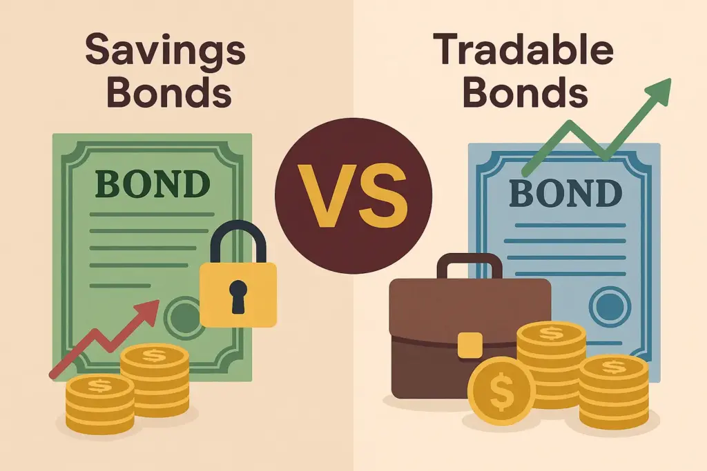 سندات الادخار مقابل السندات القابلة للتداول