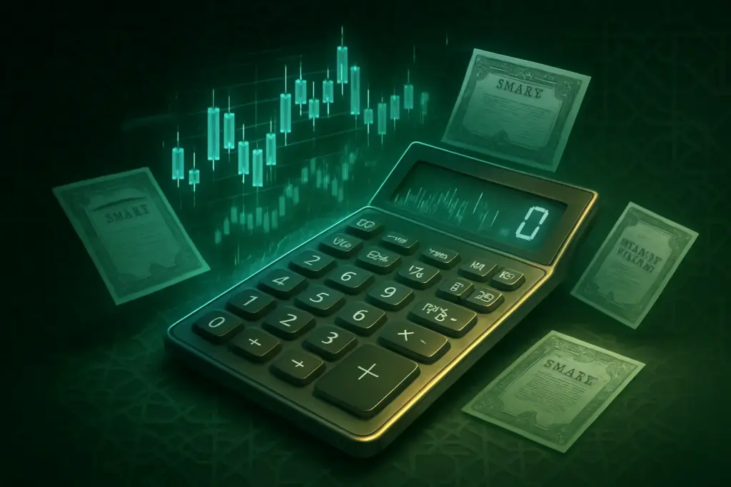 حاسبة زكاة الأسهم و طريقة الحساب