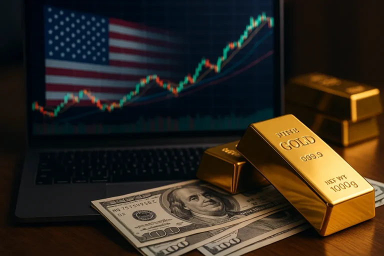 التحوط بالذهب لمحفظة أسهم أمريكية بالدولار