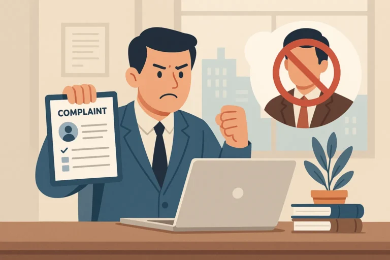 كيفية تقديم شكوى ضد وسيط مخالف