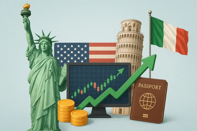 كيف تستثمر في الأسهم الأمريكية من إيطاليا؟