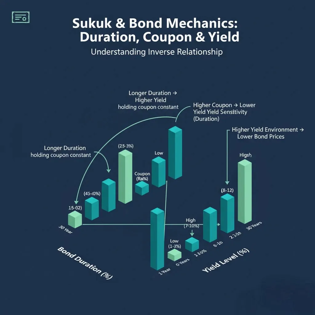 العلاقة بين (مدة الصك – معدل الربح – مستوى العائد).