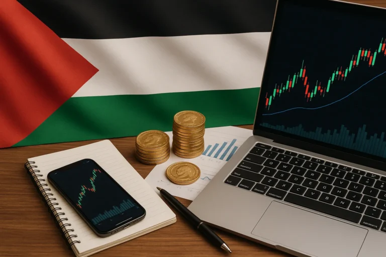 تداول الأسهم في فلسطين عبر وسطاء عالميين