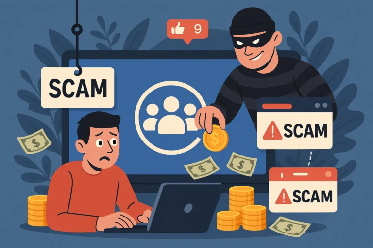 جروبات فيسبوك الضخمة: بوابة النصابين إلى أموالك
