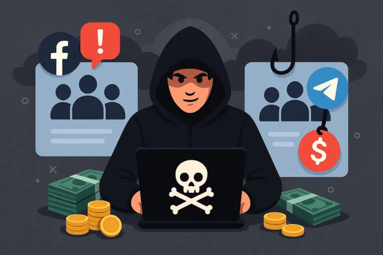 كيف تُستخدم مجموعات فيسبوك وتليجرام للنصب؟