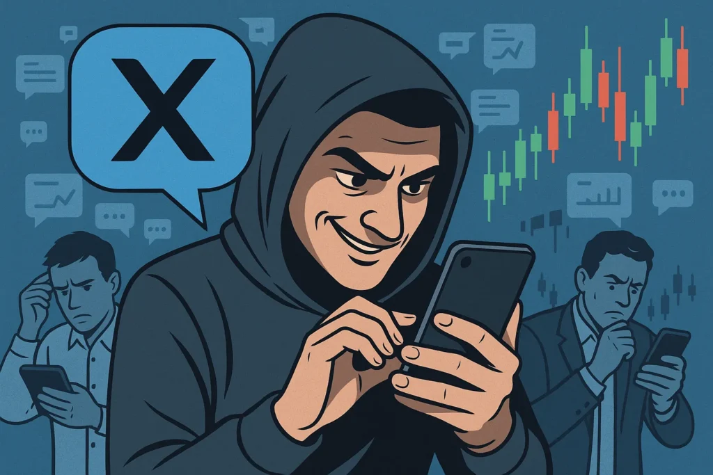 كيف يستغل النصابون وسوم إكس (تويتر سابقاً) لخداع المتداولين؟