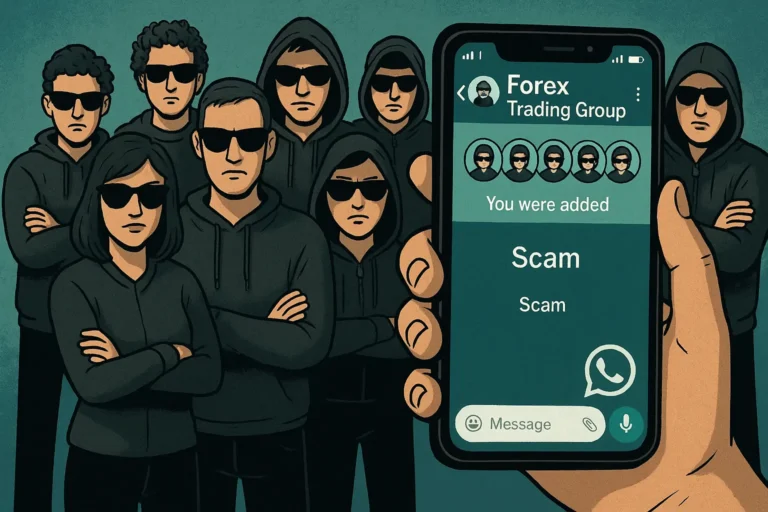 احتيال الفوركس الجماعي عبر واتساب