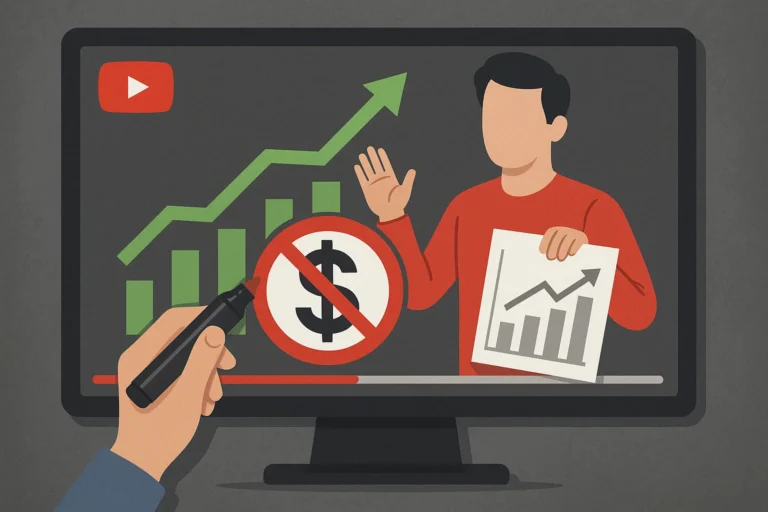 تحذير: قنوات يوتيوب تعرض شارتات وأرباح وهمية مضللة