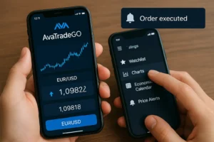 منصّة AvaTradeGO: تجربة الاستخدام، القوائم، الإشعارات، التنفيذ