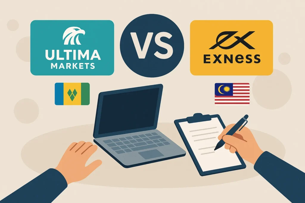 مقارنة بين Ultima Markets وExness