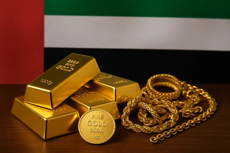 أسعار الذهب اليوم الجمعة في الإمارات بالدرهم الإماراتي | عيار 24 و 22 و 21 و 18 | أونصة وجرام