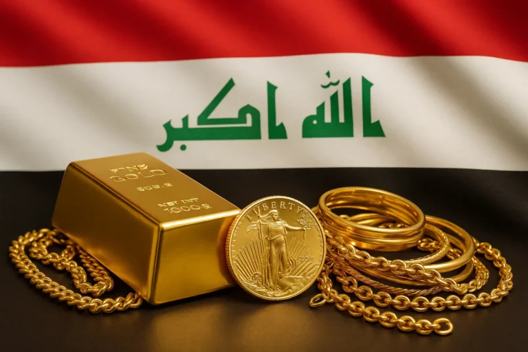 أسعار الذهب اليوم الإثنين في العراق بالدينار العراقي | عيار 24 و 22 و 21 و 18 | أونصة وجرام