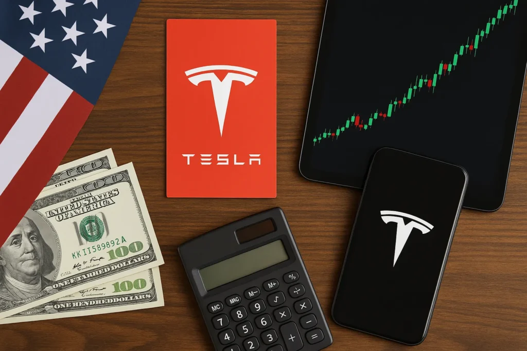 سعر سهم تيسلا | تداول سهم تيسلا | Tesla