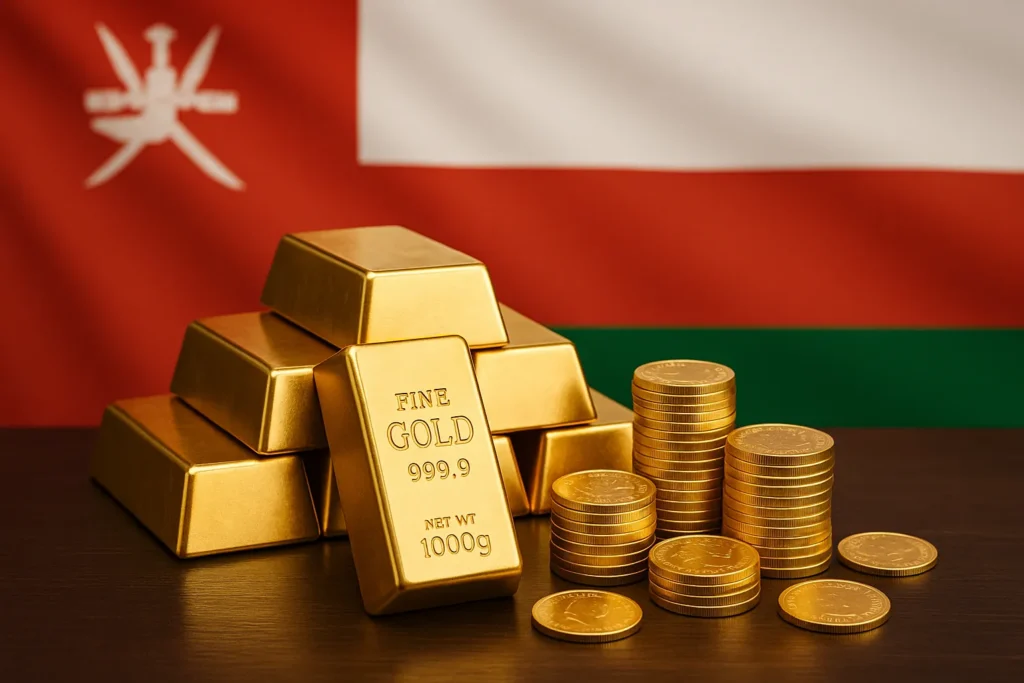سعر الذهب اليوم الخميس في سلطنة عمان بالريال العماني | عيار 24 و 22 و 21 و 18 | أونصة وجرام
