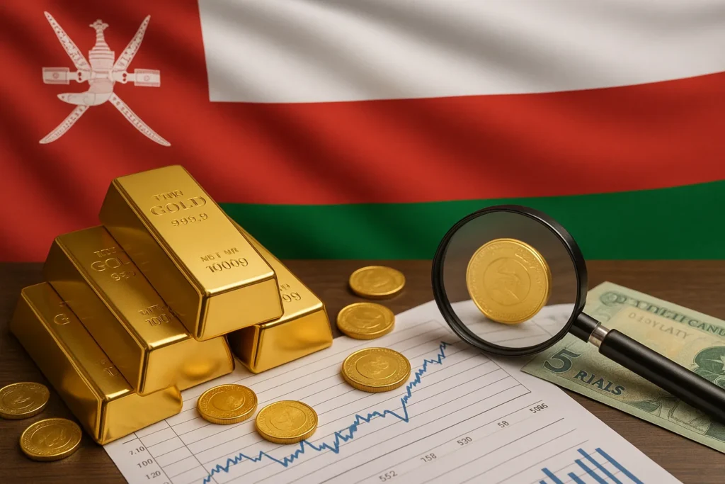 أسعار الذهب اليوم الجمعة في عمان بالريال العماني | عيار 24 و 22 و 21 و 18 | أونصة وجرام