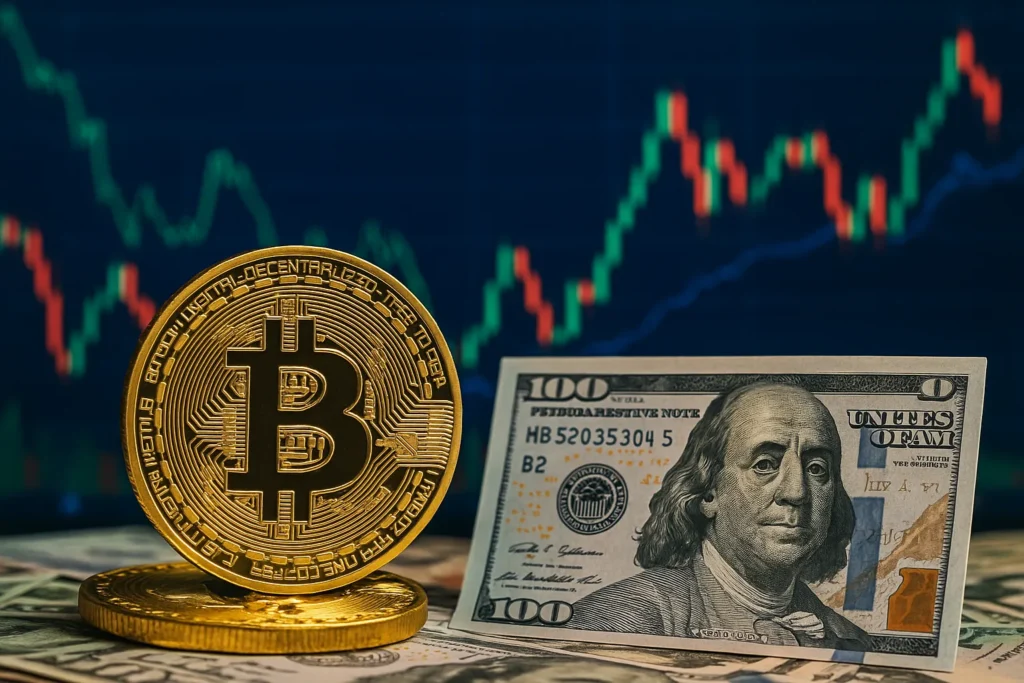 عملة البيتكوين مقابل الدولار | تحليل مفصل لعلاقة البيتكوين بالدولار الأمريكي