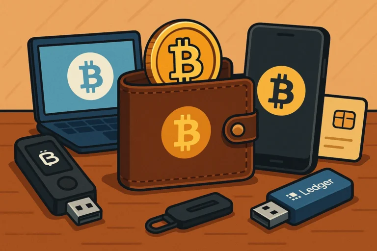 محفظة بيتكوين | أنواع المحافظ وكيف تختار الأنسب لك