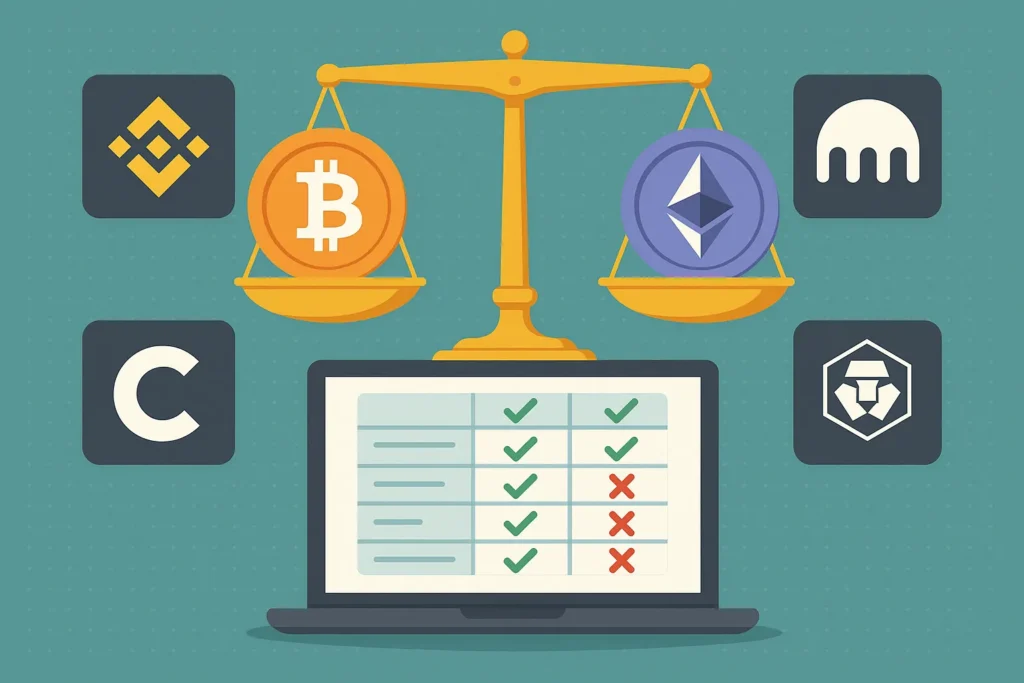 منصات العملات الرقمية | مقارنة بين أشهر منصات تداول العملات المشفرة