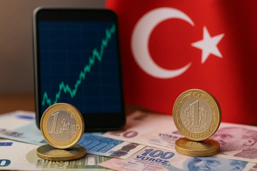 سعر اليورو – ليرة تركية | تحديث حي ومباشر | EUR to TRY