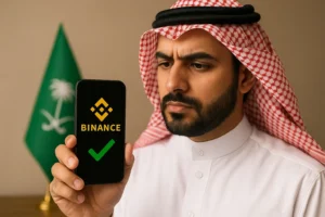 هل منصة بينانس معتمدة في السعودية ؟