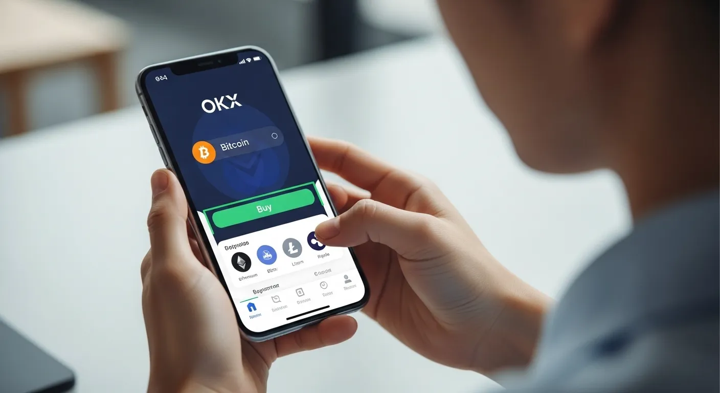 طريقة شراء العملات الرقمية من منصة OKX