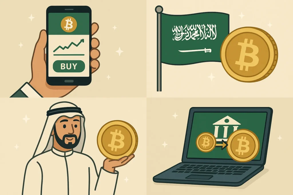 كيفية شراء بتكوين من السعودية