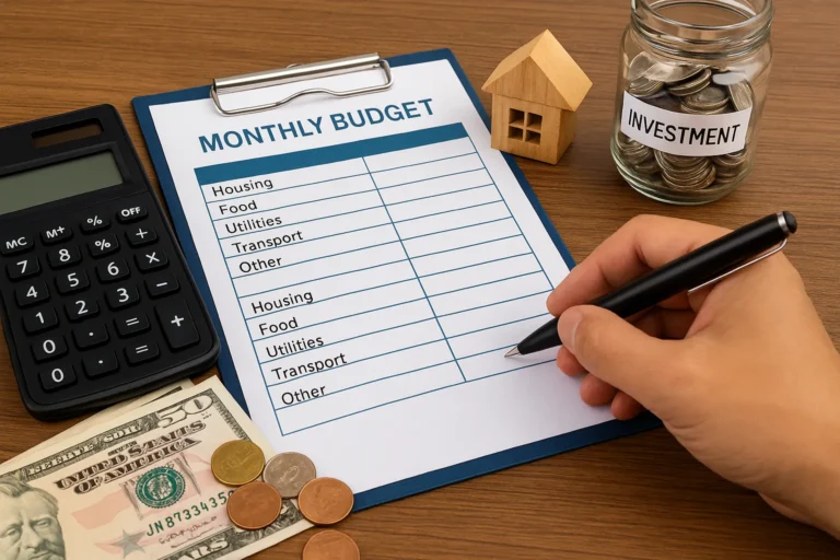 جدول مصروف البيت الشهري | الادخار والاستثمار