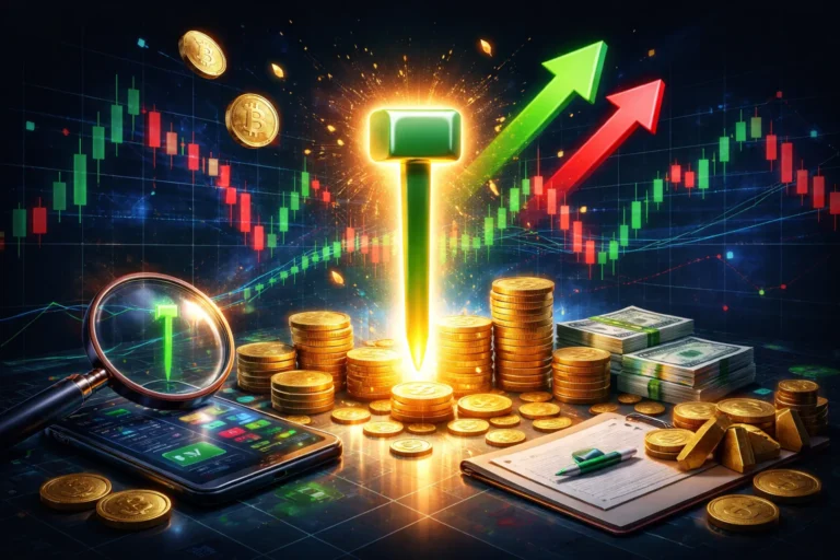 شمعة المطرقة في الأسهم والعملات | إشارات الشراء والبيع