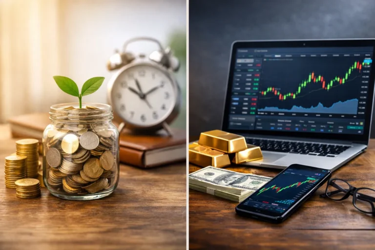 حساب التوفير ام التداول ؟