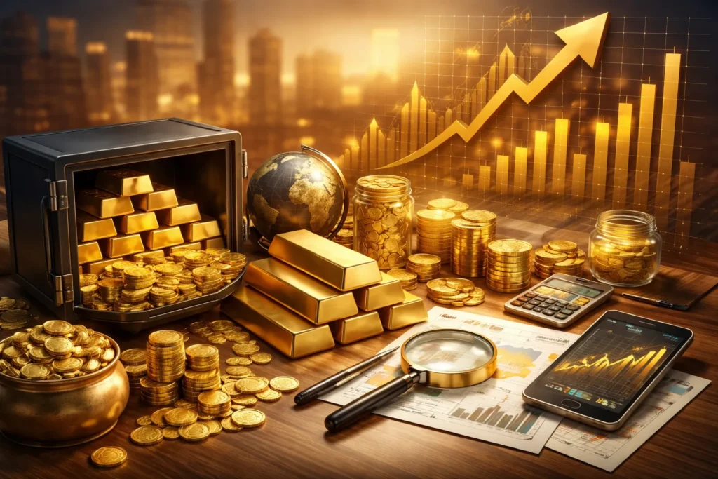 صناديق استثمار الذهب | استغلال الذهب للتداول والتحوط