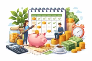 جدول ادخار المال لتنظيم مصروفك الشهري